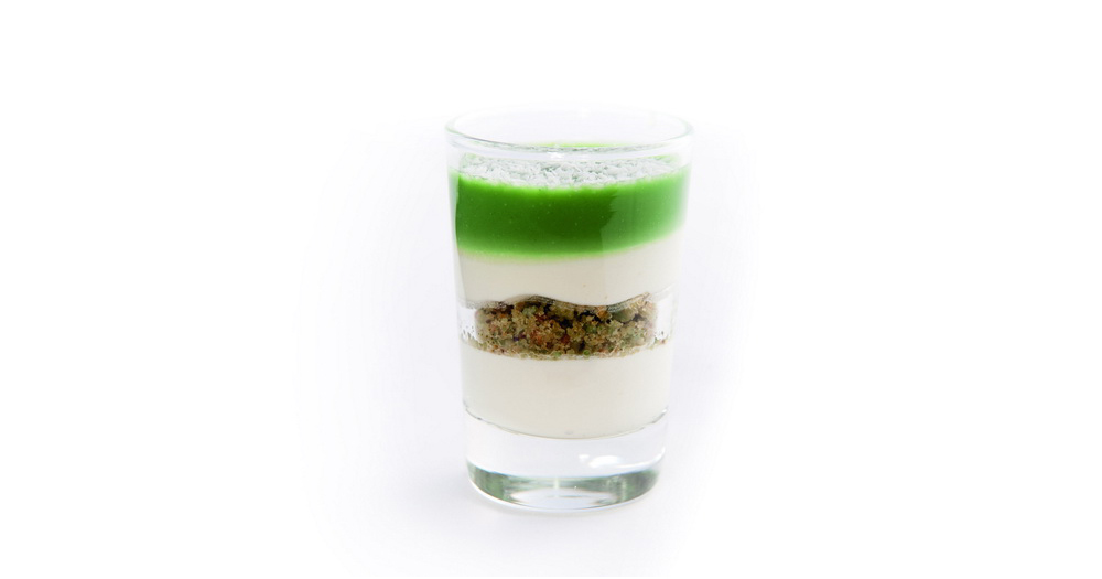 Verrine fromage blanc pistache